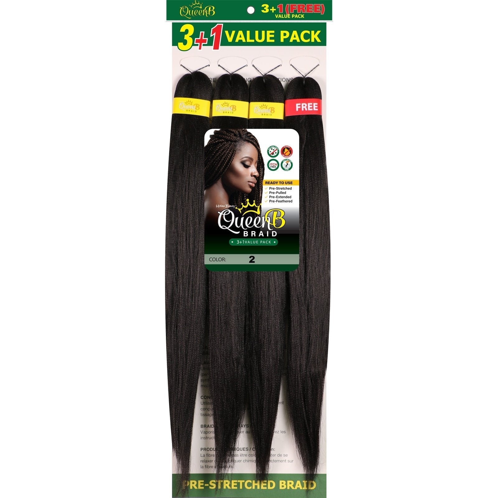 Queen B Pre-Stretched Value Pack Queen B Pre-Stretched Value Pack