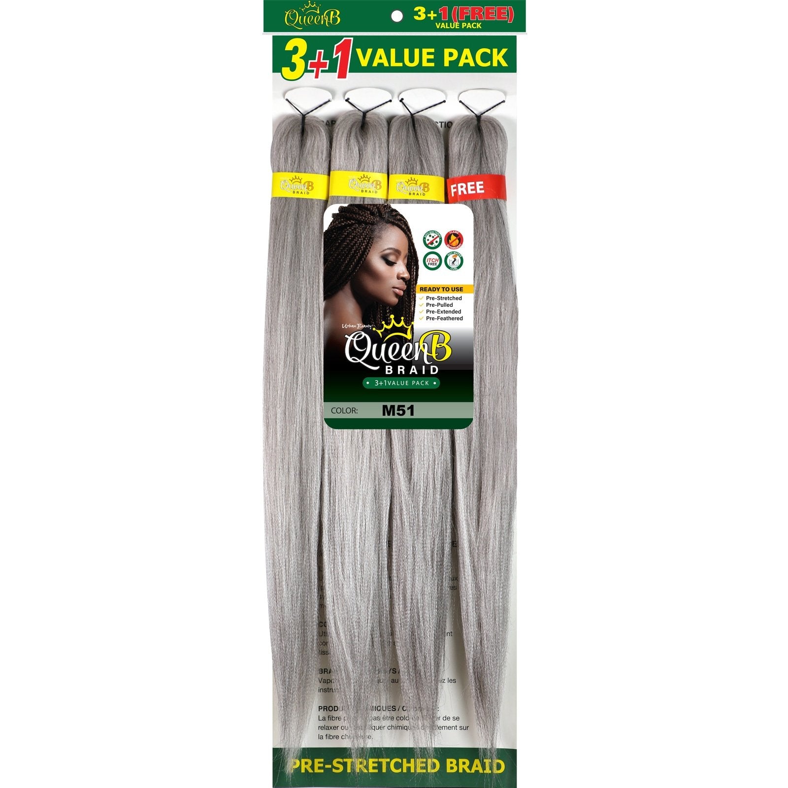 Queen B Pre-Stretched Value Pack Queen B Pre-Stretched Value Pack