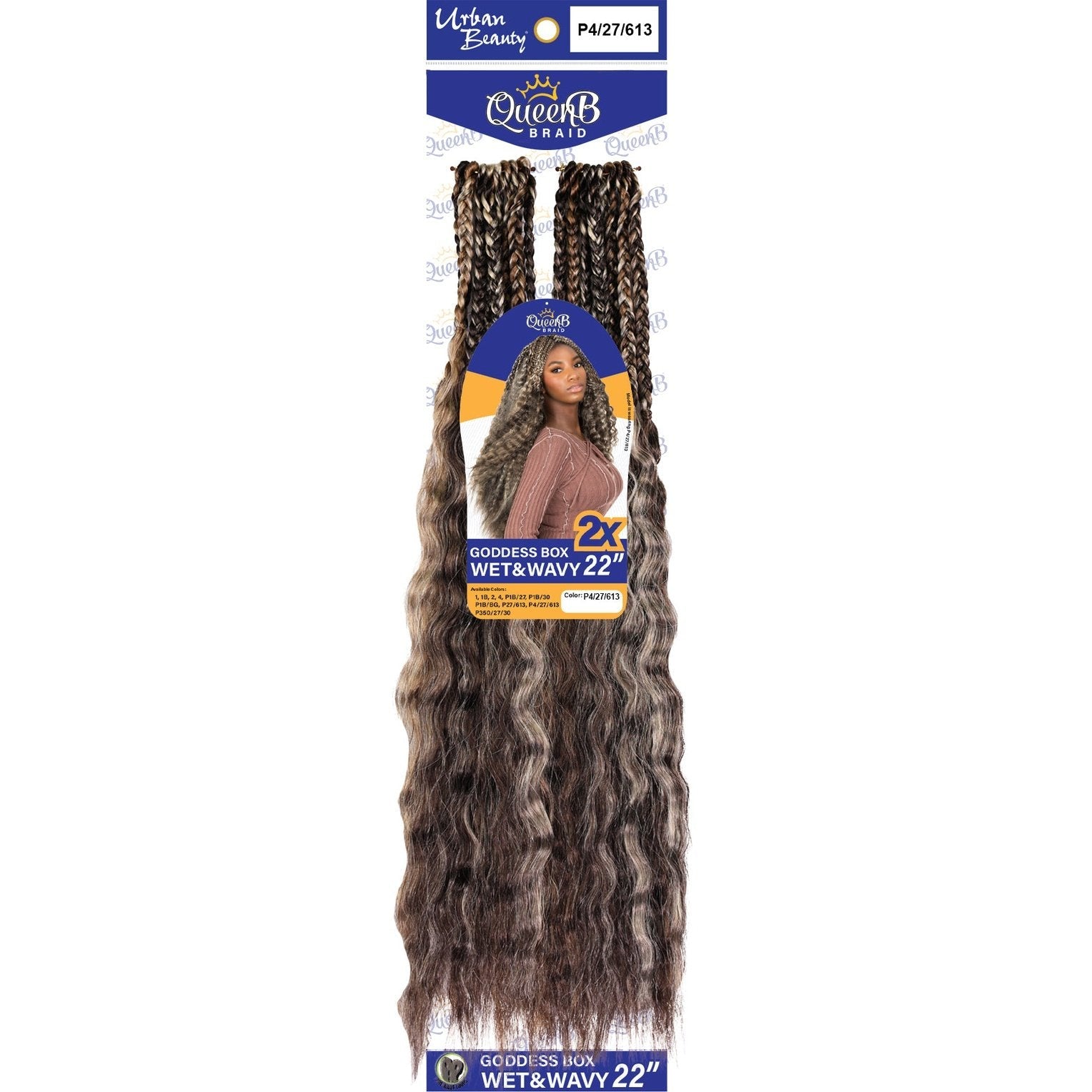 Queen B Goddess Box Braids Wet & Wavy - 22 Queen B Goddess Box Braids Wet & Wavy - 22