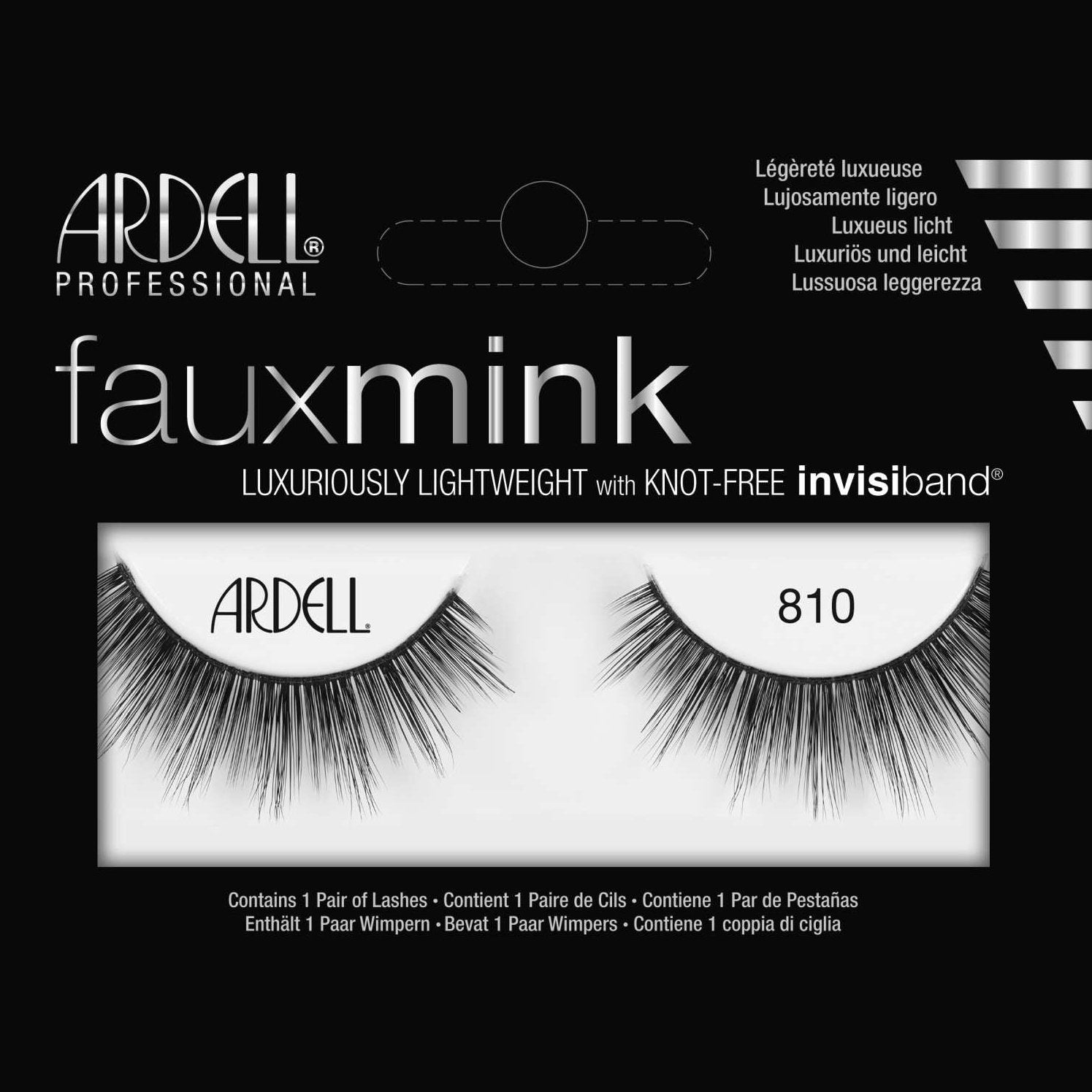 Ardell Faux Mink Luxuriously Lightweight With Invisiband 810 Ardell Faux Mink Luxuriously Lightweight With Invisiband 810