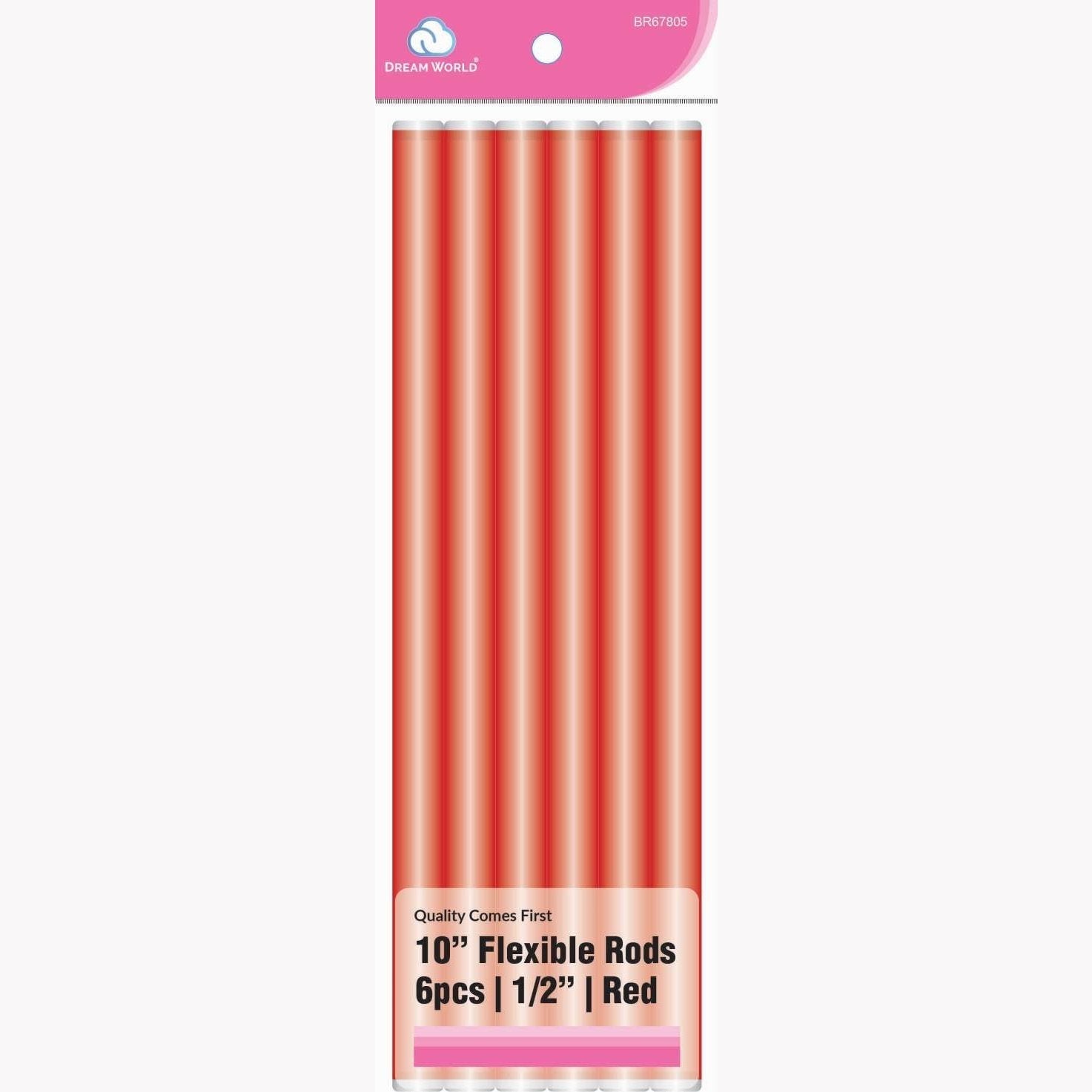 Brittny Rod Flex 10 Red 6Ct - 0.5 Brittny Rod Flex 10 Red 6Ct - 0.5