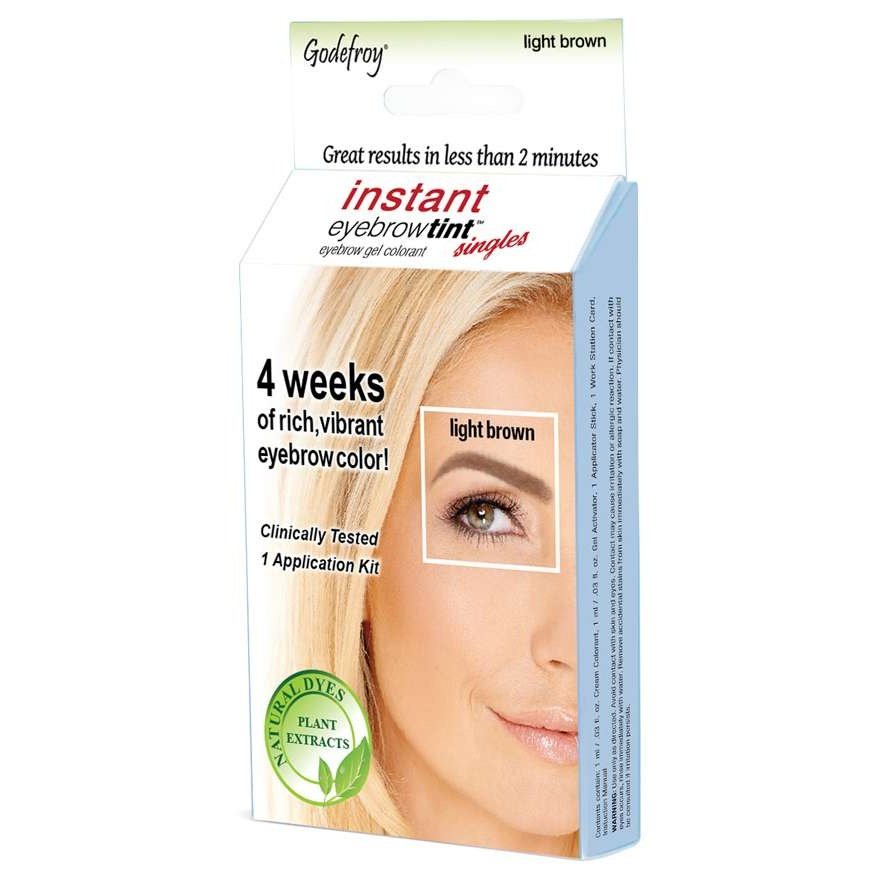 Instant Eyebrow Tint Sensitive - Single App Kit - Light Brown Instant Eyebrow Tint Sensitive - Single App Kit - Light Brown