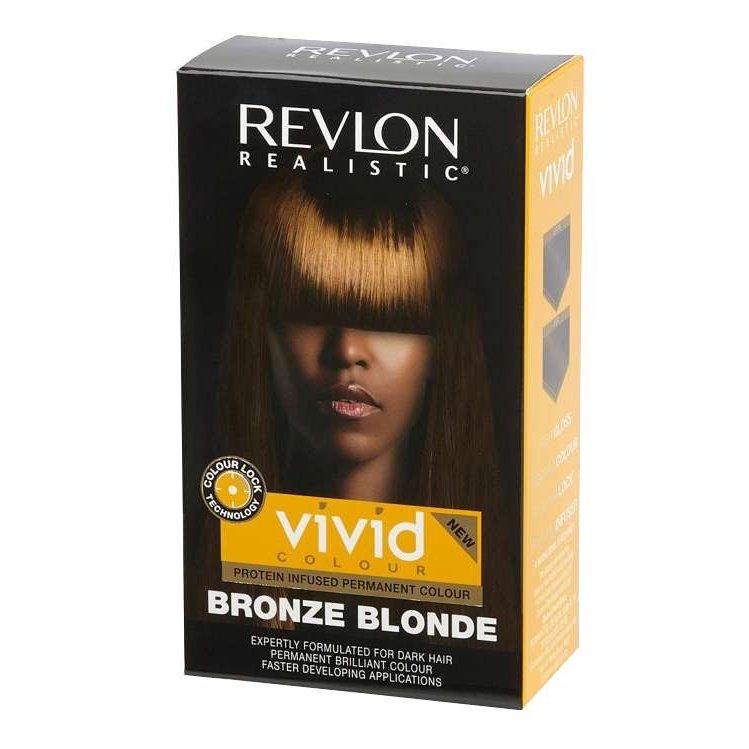 Revlon Realistic Vivid Colour Protein Infused Permanent Colour Warm Bronze Blonde Revlon Realistic Vivid Colour Protein Infused Permanent Colour Warm Bronze Blonde