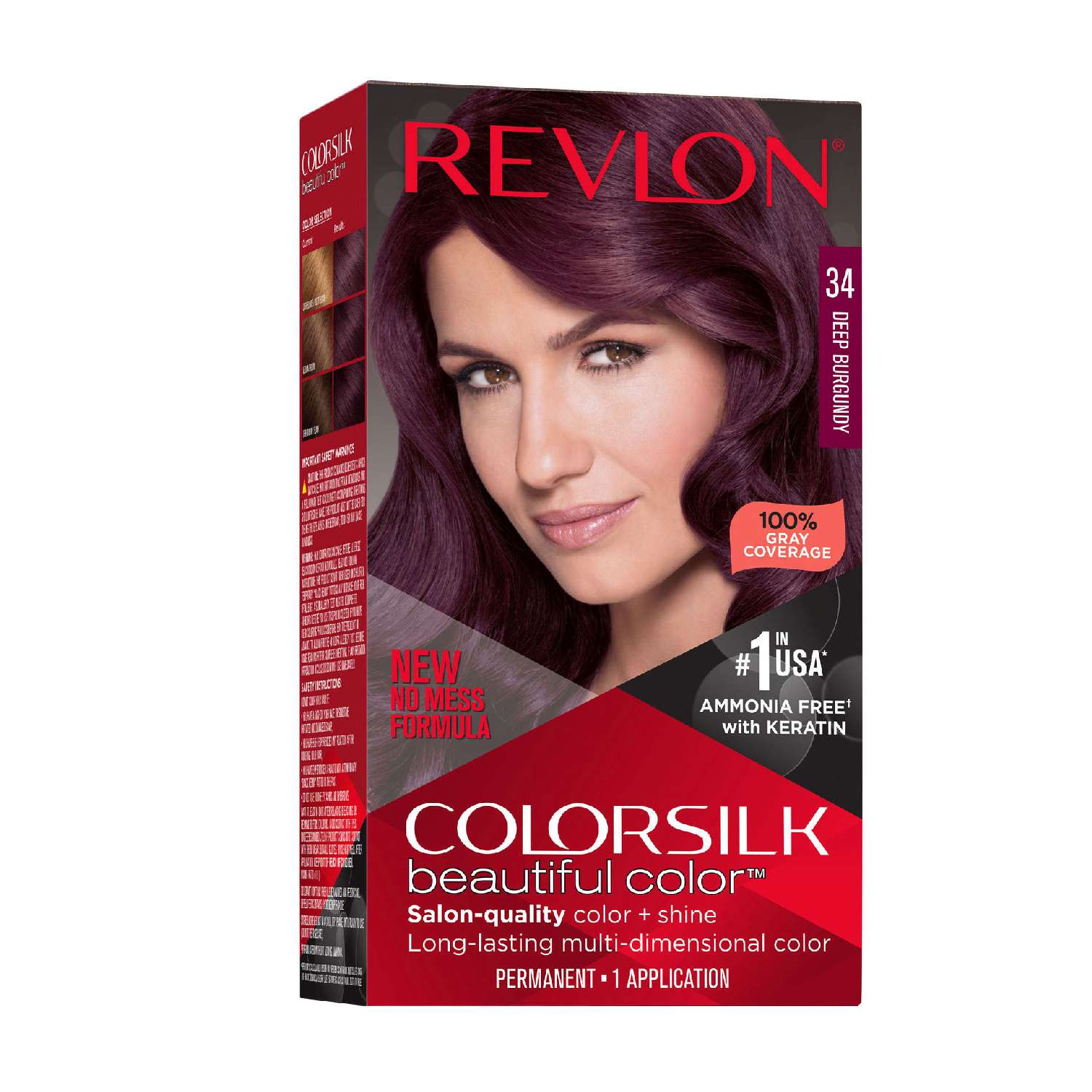 Revlon Colorsilk Hair Color 034 Deep Burgundy Revlon Colorsilk Hair Color 034 Deep Burgundy