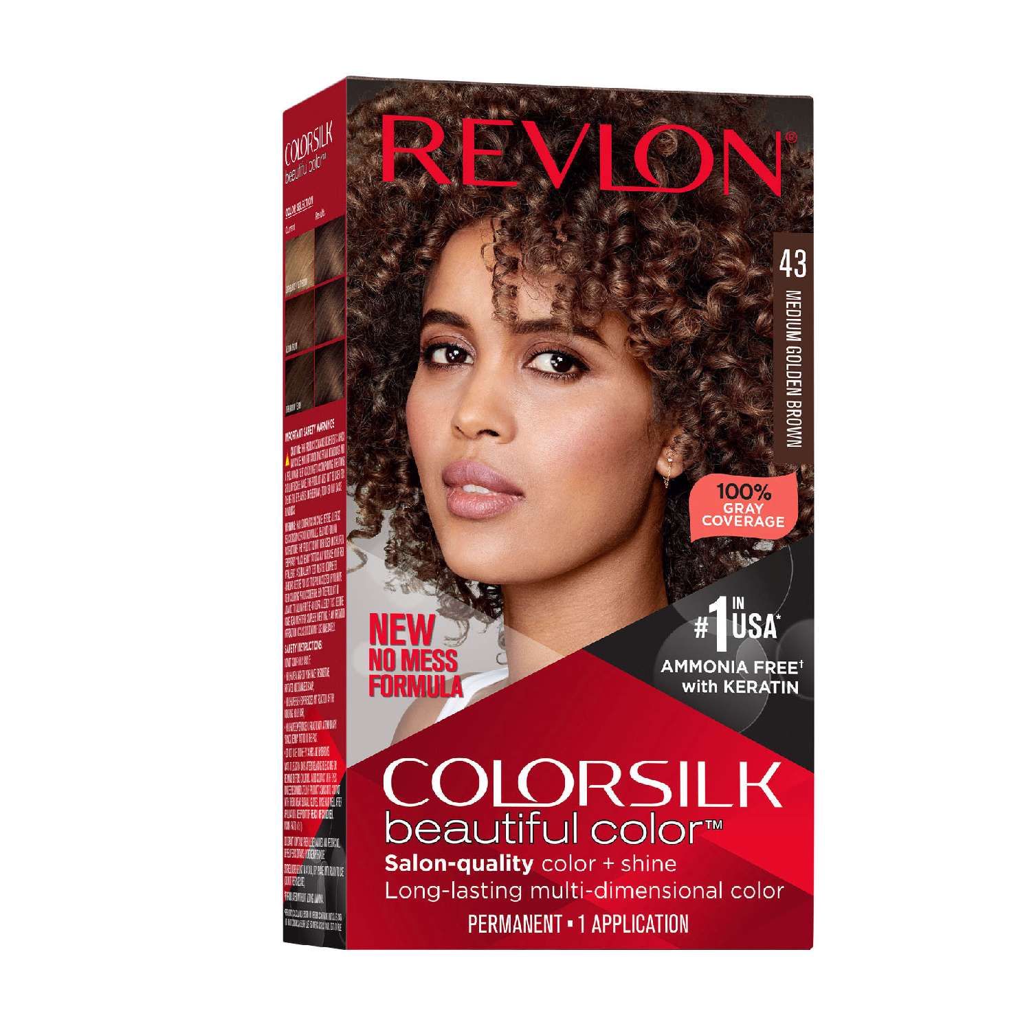 Revlon Colorsilk Hair Color 043 Medium Golden Brown Revlon Colorsilk Hair Color 043 Medium Golden Brown