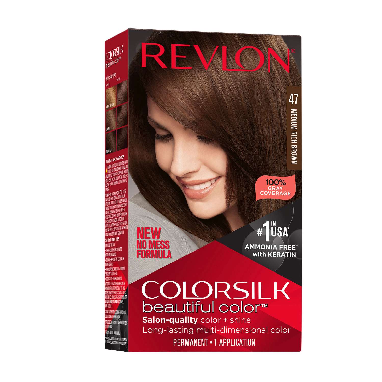 Revlon Colorsilk Hair Color 047 Medium Rich Brown Revlon Colorsilk Hair Color 047 Medium Rich Brown
