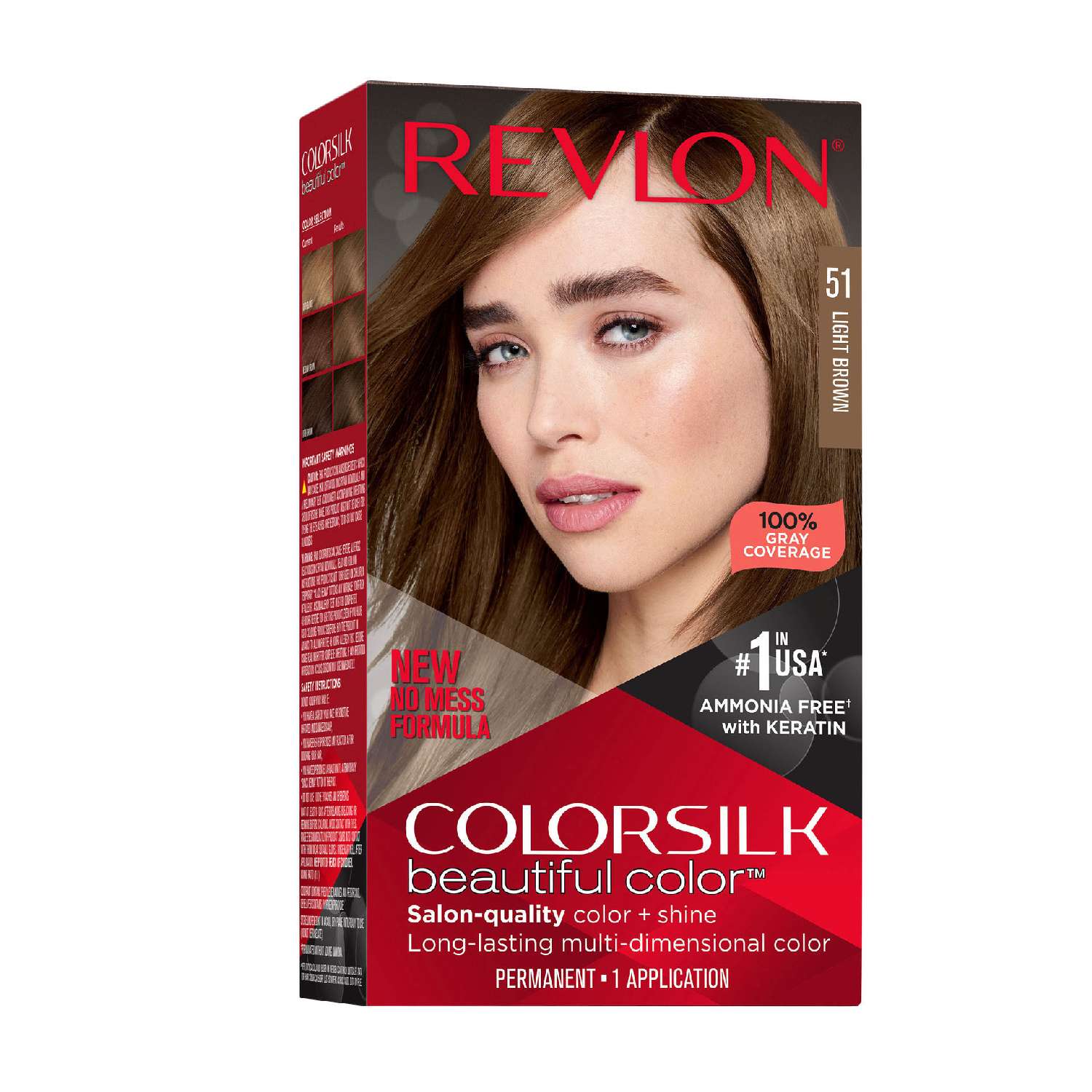 Revlon Colorsilk Hair Color 051 Light Brown Revlon Colorsilk Hair Color 051 Light Brown