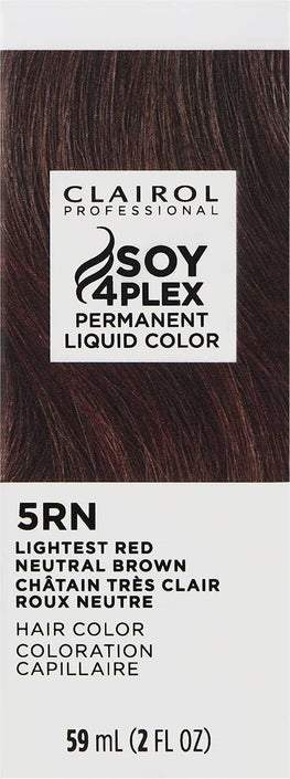 CLAIROL PERMANENT LIQUID 5RN LIGHTEST RED NEUTRAL BROWN