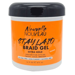 Nouvelle Nouveau Stay Laid Braiding Gel Orange 16 Oz