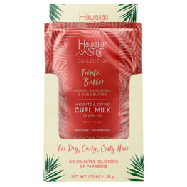 Hawaiian Silky Collection Triple Butter Hydrate  Define Curl Milk Leave-In Moisturizer