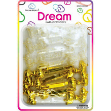 Chloe Barrette 16 Chubby Ribbon Glitter Gold